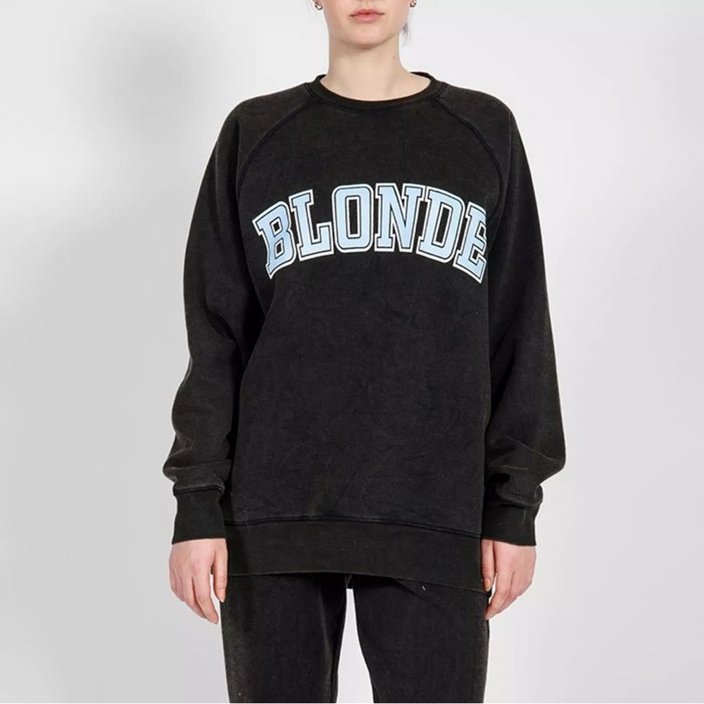 Brunette the label - BLONDE blue crewneck